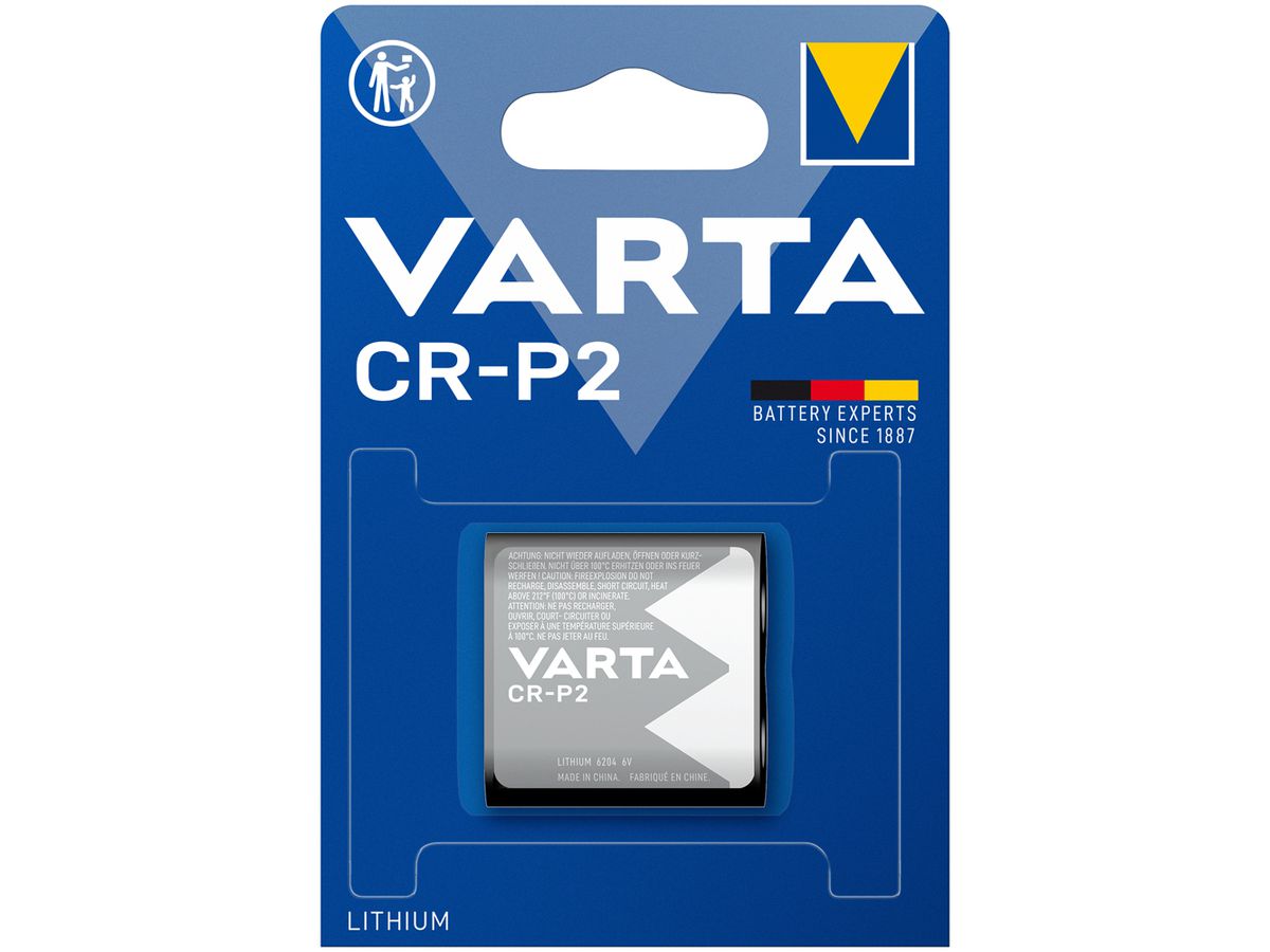 Batterie Lithium VARTA Photo CRP2, 6V Blister à 1 Stück
