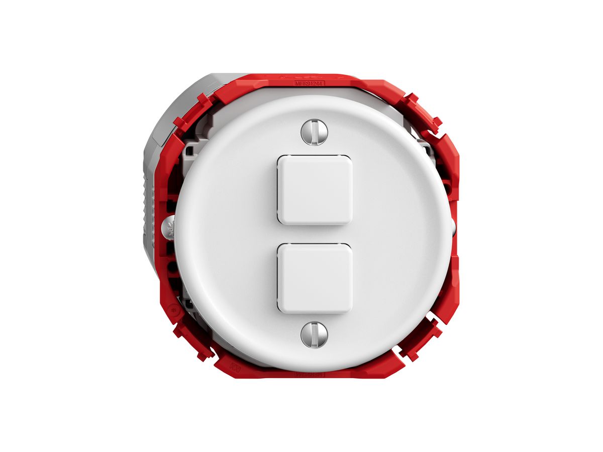 KNX-Taster RGB STANDARDdue SNAPFIX® 2×Taste m.Temperaturfüh.ws