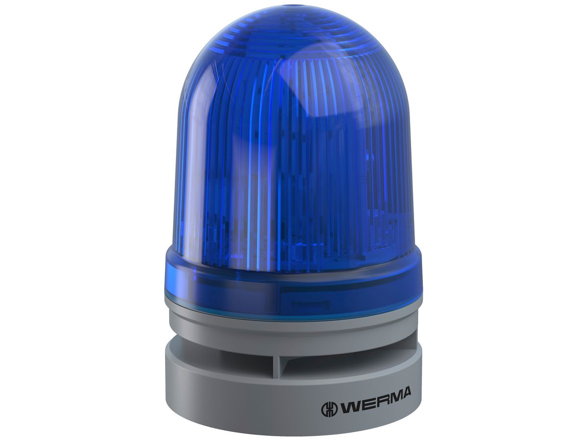 Blitzleuchte WERMA Midi TwinFLASH Combi, 115...230VAC, blau