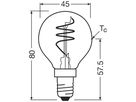 LED-Lampe Osram Vintage 1906 E14 4.6W 470lm 2700K DIM Ø45×80mm klar