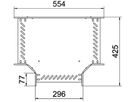 T-Stück BET RT 110×300mm Stahl feuerverzinkt