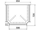 T-Stück BET RT 85×600mm Stahl bandverzinkt