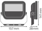 LED-Strahler LEDVANCE FLOODLIGHT20 17W 2400lm 840 IP66 100° 157×38 sz