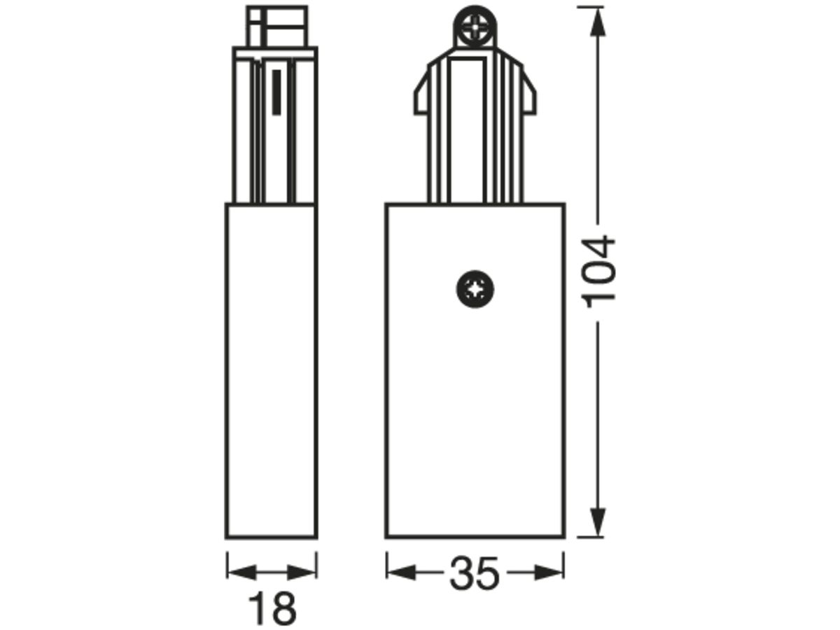 Endeinspeiser LEDVANCE TRACKLIGHT weiss