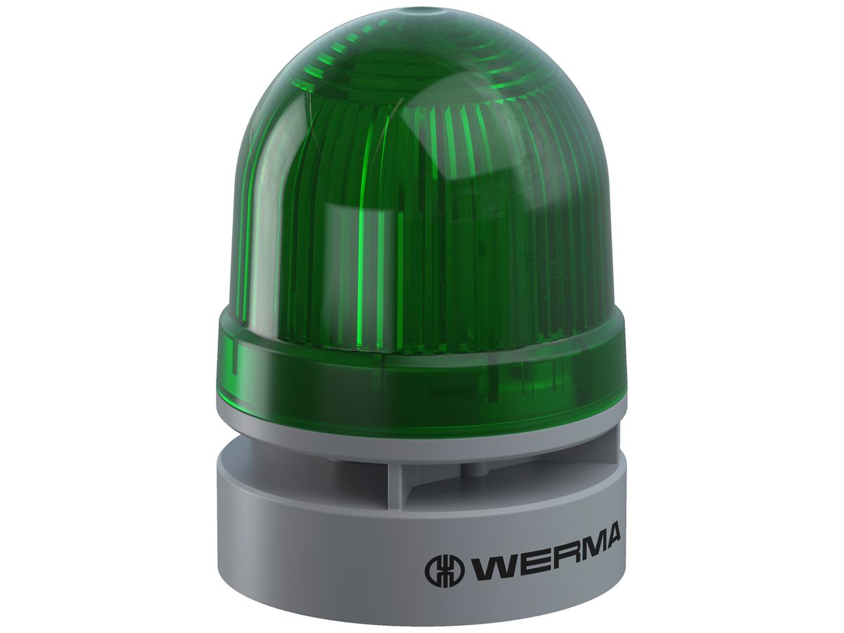 Blitzleuchte WERMA Mini TwinFLASH Combi, 115...230VAC, grün