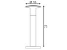 Stehleuchte SLV ALPA MUSHROOM 75, E27 24W IP55 grau