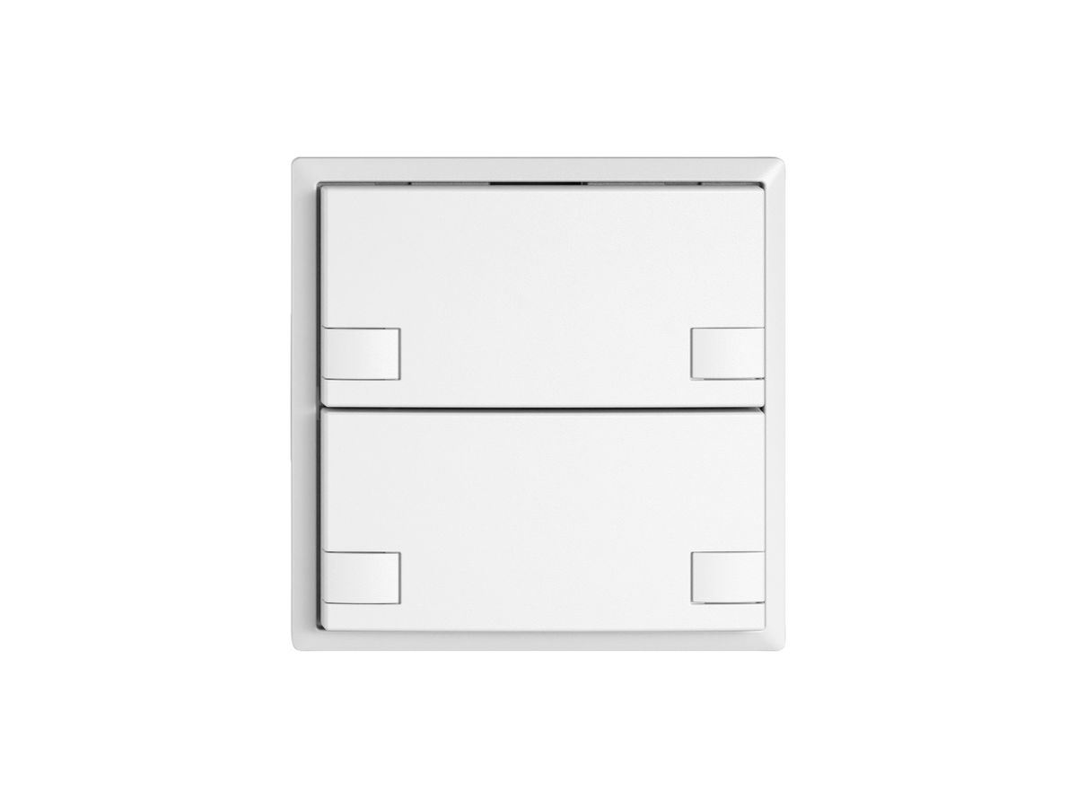 KNX-Taster RGB EDIZIO.liv SNAPFIX® Temperaturfüh.o.LED 2×Taste 2-Tbed.ws