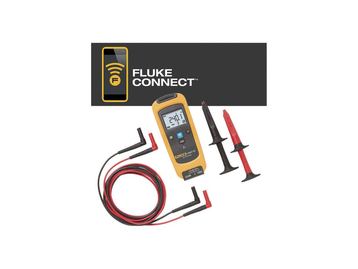 Spannungsmessgerät DC FLKV3001 FC 1000V Wifi IP42