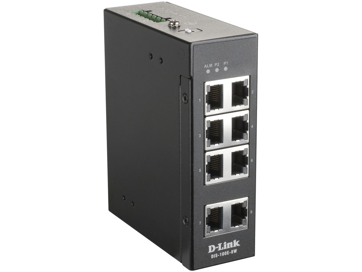 Switch D-LINK DIS-100E-8W, 8-Port Layer2 unmanaged Fast Ethernet