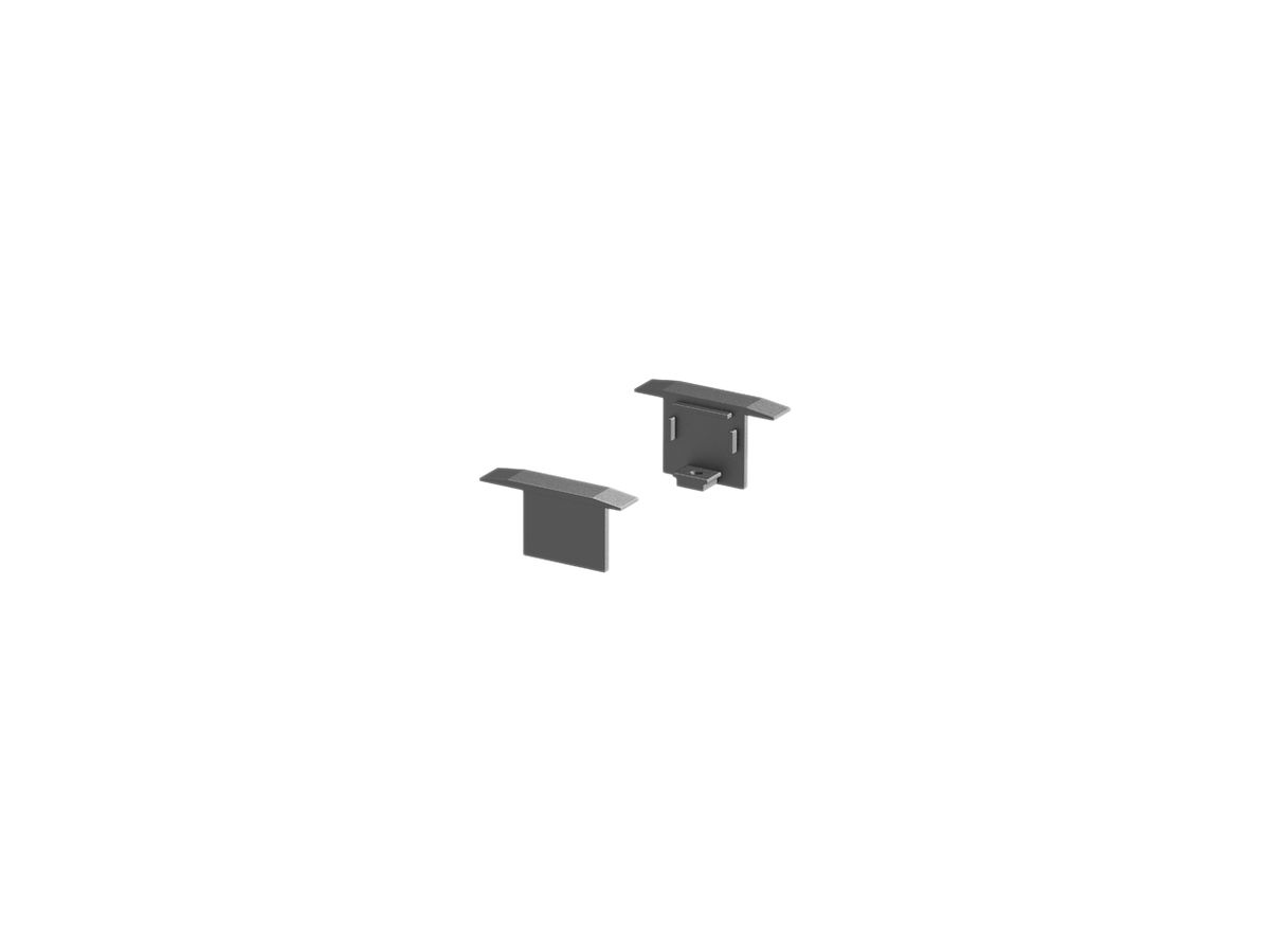 Endkappe f.EB-Profil GRAZIA 10, 2 Stück schwarz