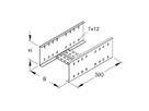 Verbinder 3-teilig 100×110mm sendzimir verzinkt