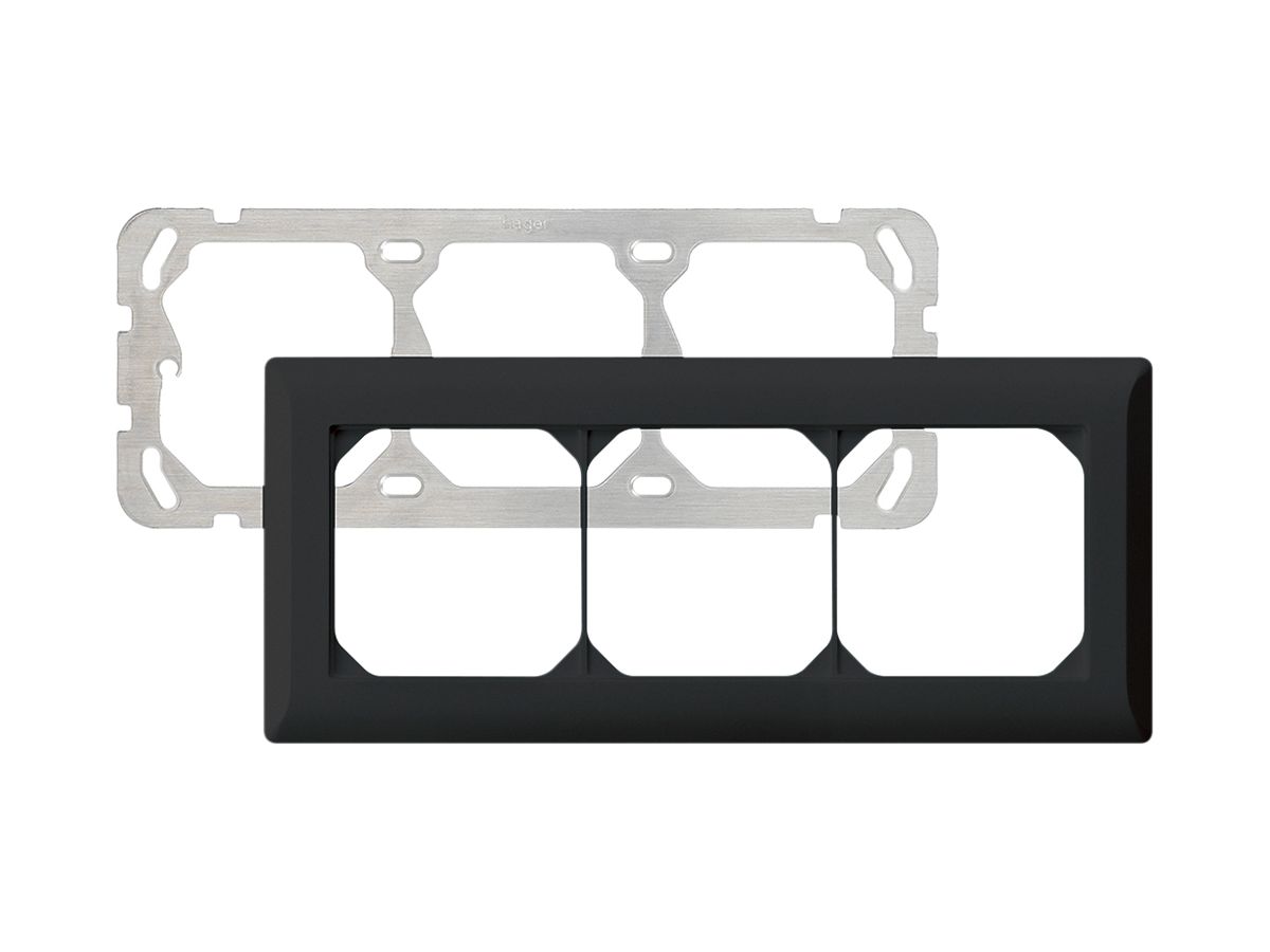 UP-Kopfzeile kallysto.line 1×3 schwarz horizontal