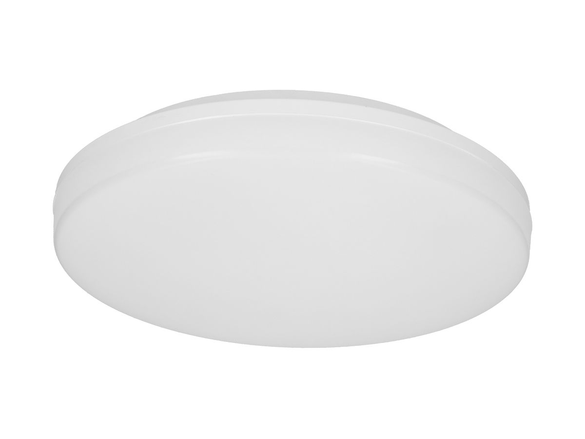 LED-Decken-/Wandleuchte FLAT, 18W, 230V, 1900lm, 3000K, Ø278mm, IP54, weiss