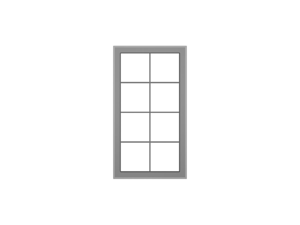 Abdeckrahmen SIDUS 4×2 Glas-grau