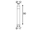 Stehleuchte SLV C-POL, E27 24W IP54 anthrazit