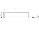 EB-LED-Deckenleuchte SlimBlend RC330V 26.5W 3600lm 4000K DALI 1195×295mm weiss