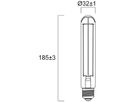 LED-Lampe Sylvania ToLEDo Vintage E27 7W 550lm 2000K DIM Ø32×185mm T32 klar