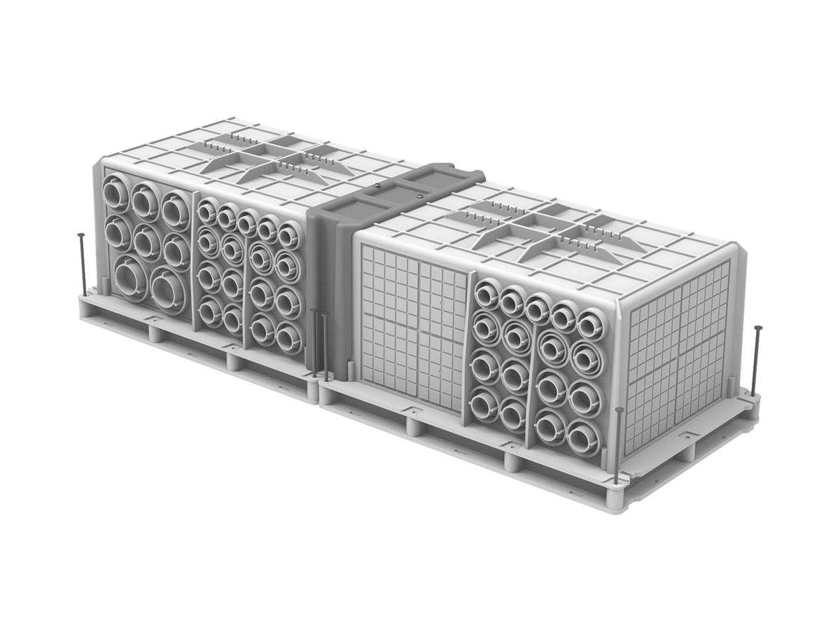 UP-Doppelschalungskasten Multibox XL 575×208×152 mm