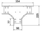 T-Stück BET RT 110×100mm Stahl feuerverzinkt