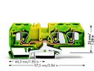 Klemme WAGO 3L 10mm² grün-gelb