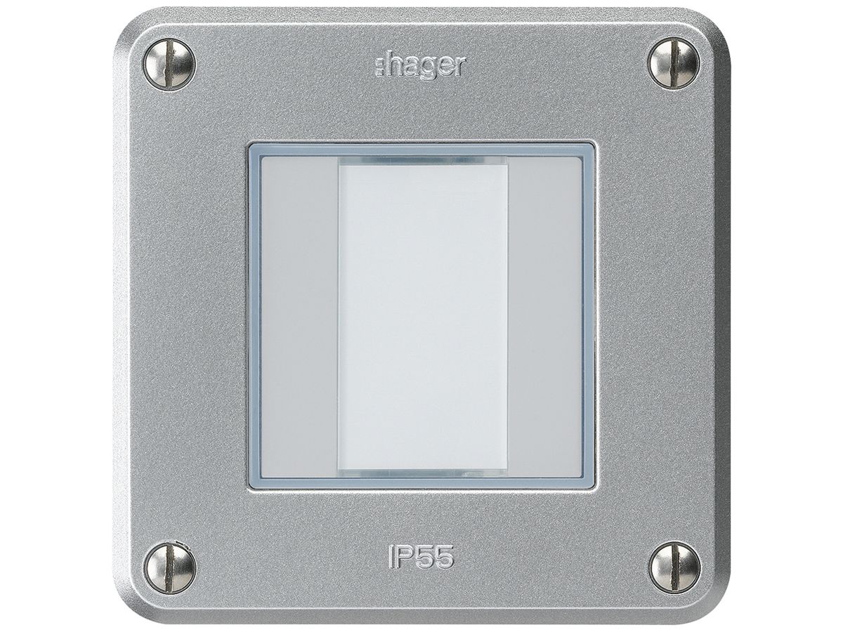 UP-Taster robusto A KNX 2× s/e-link aluminium