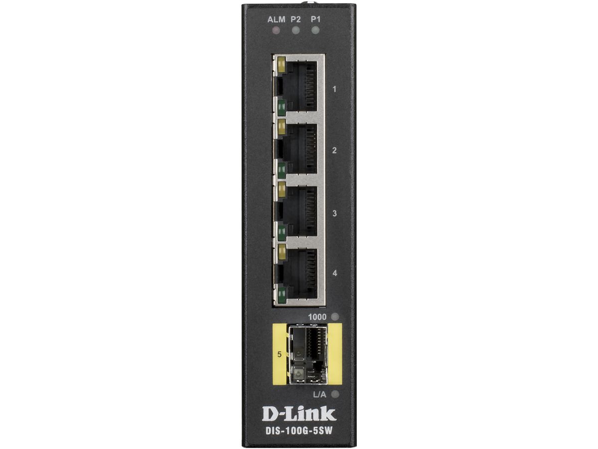 Switch D-LINK DIS-100G-5SW, 5-Port Layer2 unmanaged Gigabit SFP