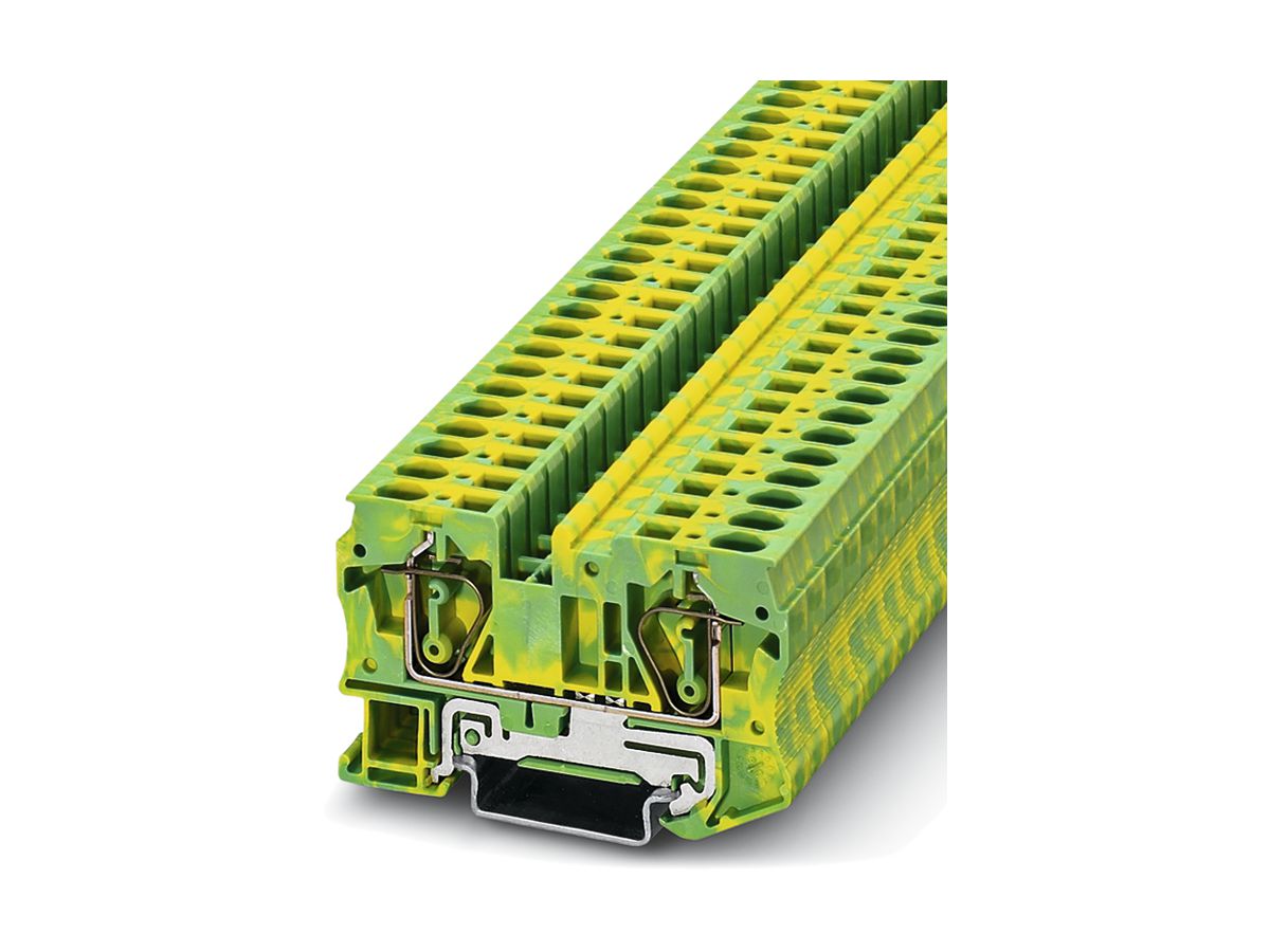 Schutzleiterklemme 0.2…10mm² Zugfederanschluss grün-gelb