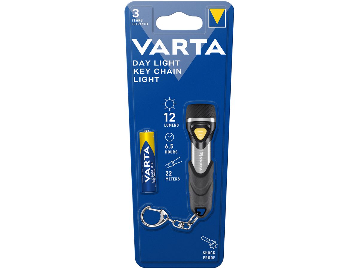 LED-Schlüsselanhänger VARTA Multi Day Light Key Chain, 12lm, mit 1×AAA