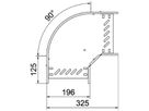 Bogen BET RB 90° 85×200mm Stahl bandverzinkt