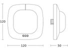 UP-Präsenzmelder Steinel IR Quattro 2.8m 360° 160° schwarz
