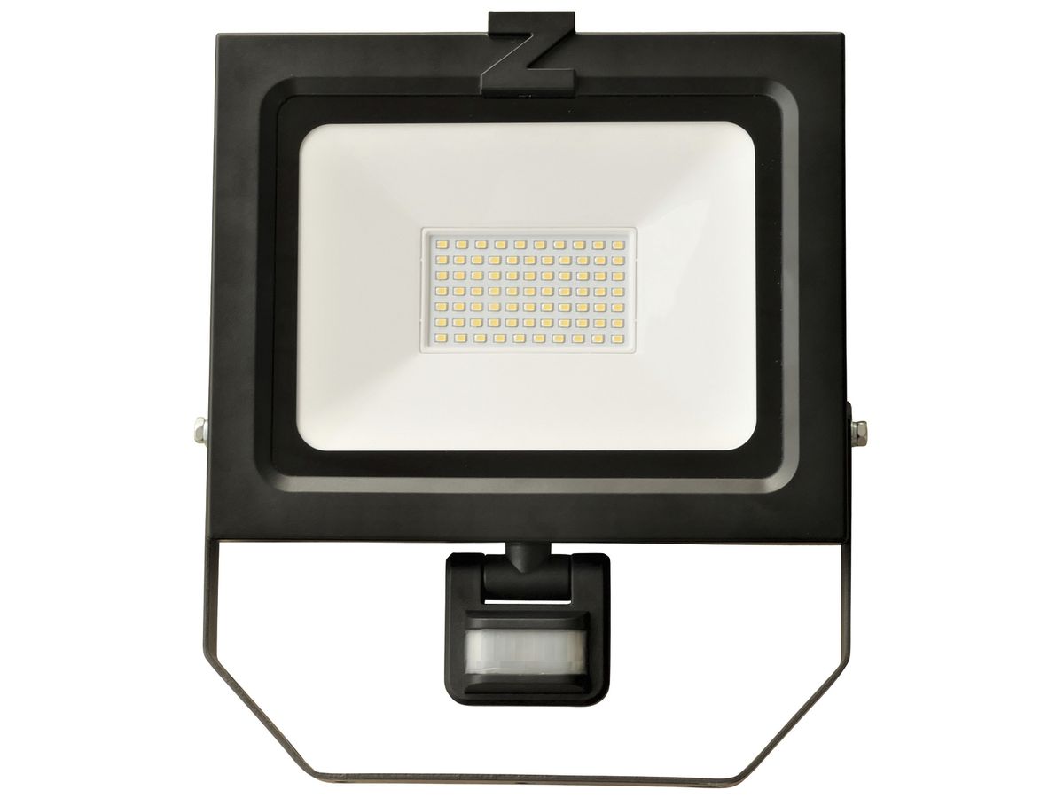 LED-Strahler Z-Licht ZL PIR 50W 5000lm 4000K IK08 IP54 schwarz