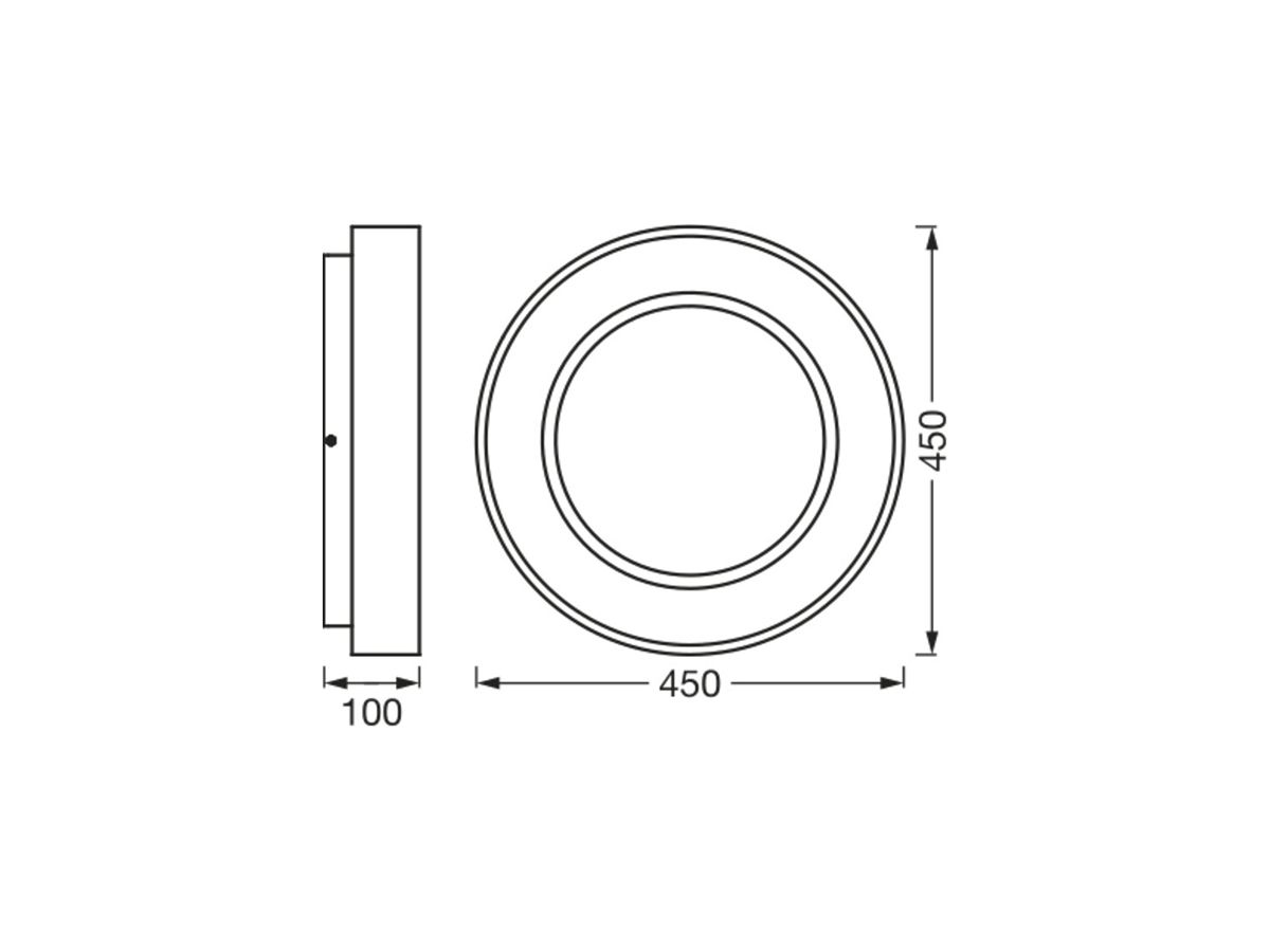 LED-Decken-/Wandleuchte LEDVANCE SUN@HOME 450 18.5W 500lm 922…950 Ø450mm weiss