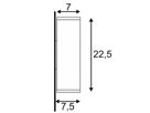 Wandleuchte SLV THEO UP/DOWN OUT, 2×GU10 35W IP44 weiss