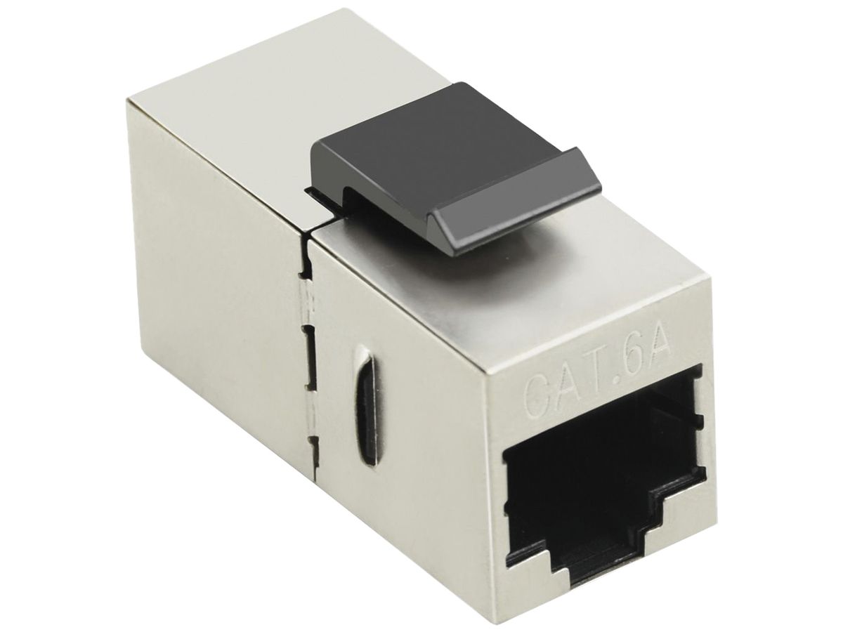 RJ45-Modul VALUE, Keystone, Kat.6A/s f/f, silber