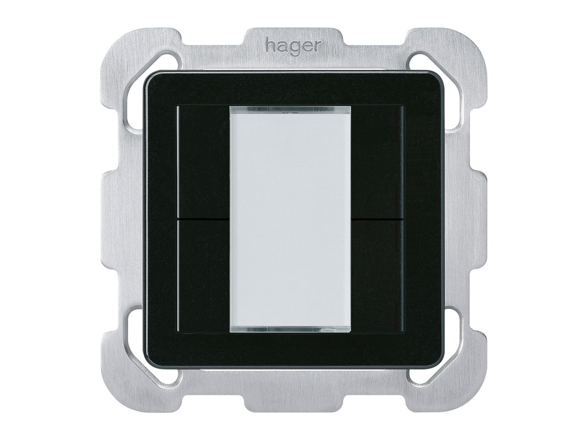 UP-Taster Hager basico B KNX 4-fach schwarz