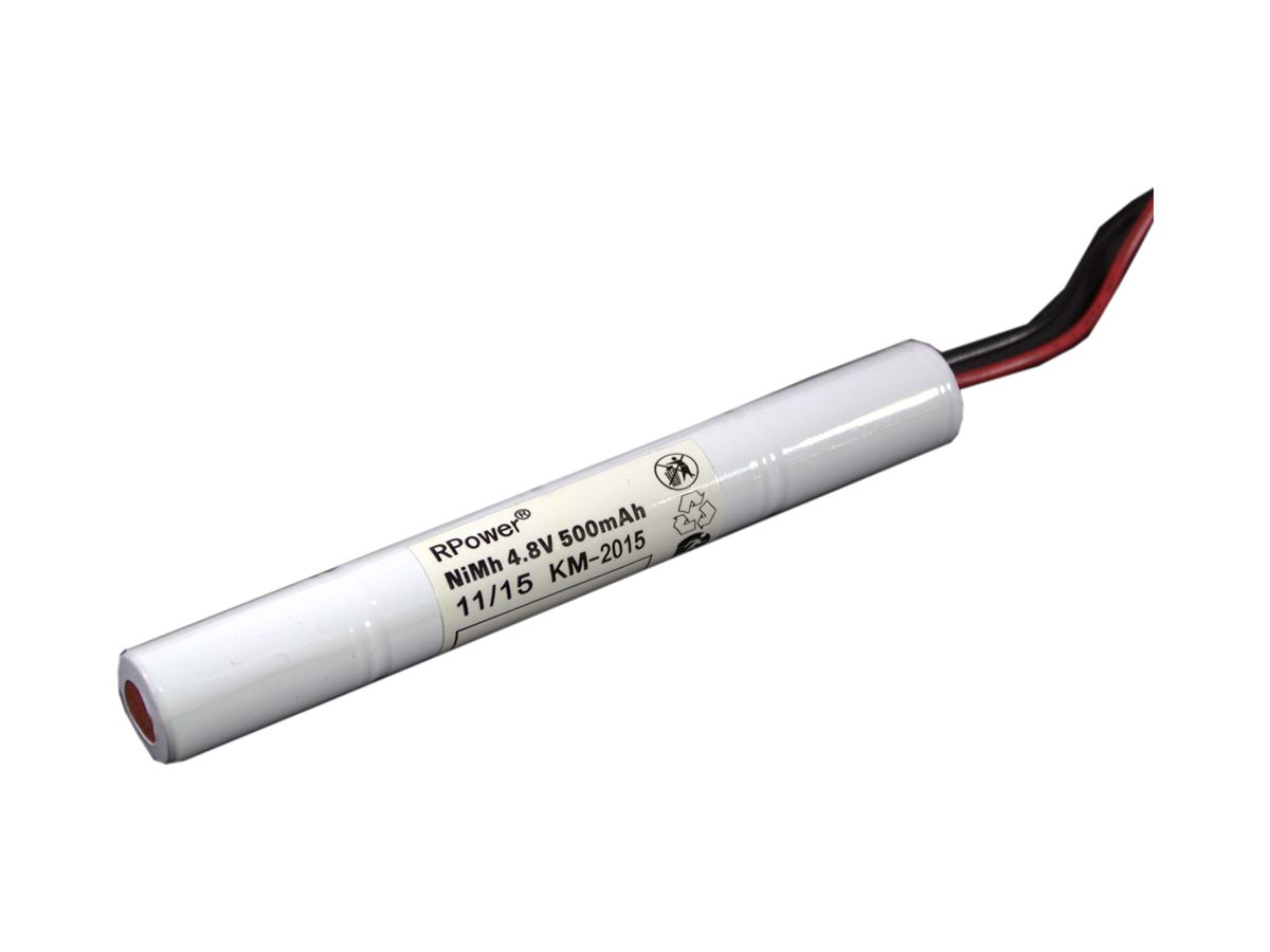 Ersatz-Akku RPower für Sicherheitsbeleuchtung NiMH 4.8V/500mAh