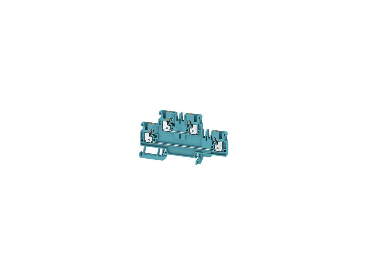 Mehrstock-Reihenklemme Weidmüller A2C PUSH IN 2.5mm² 2 Etagen blau