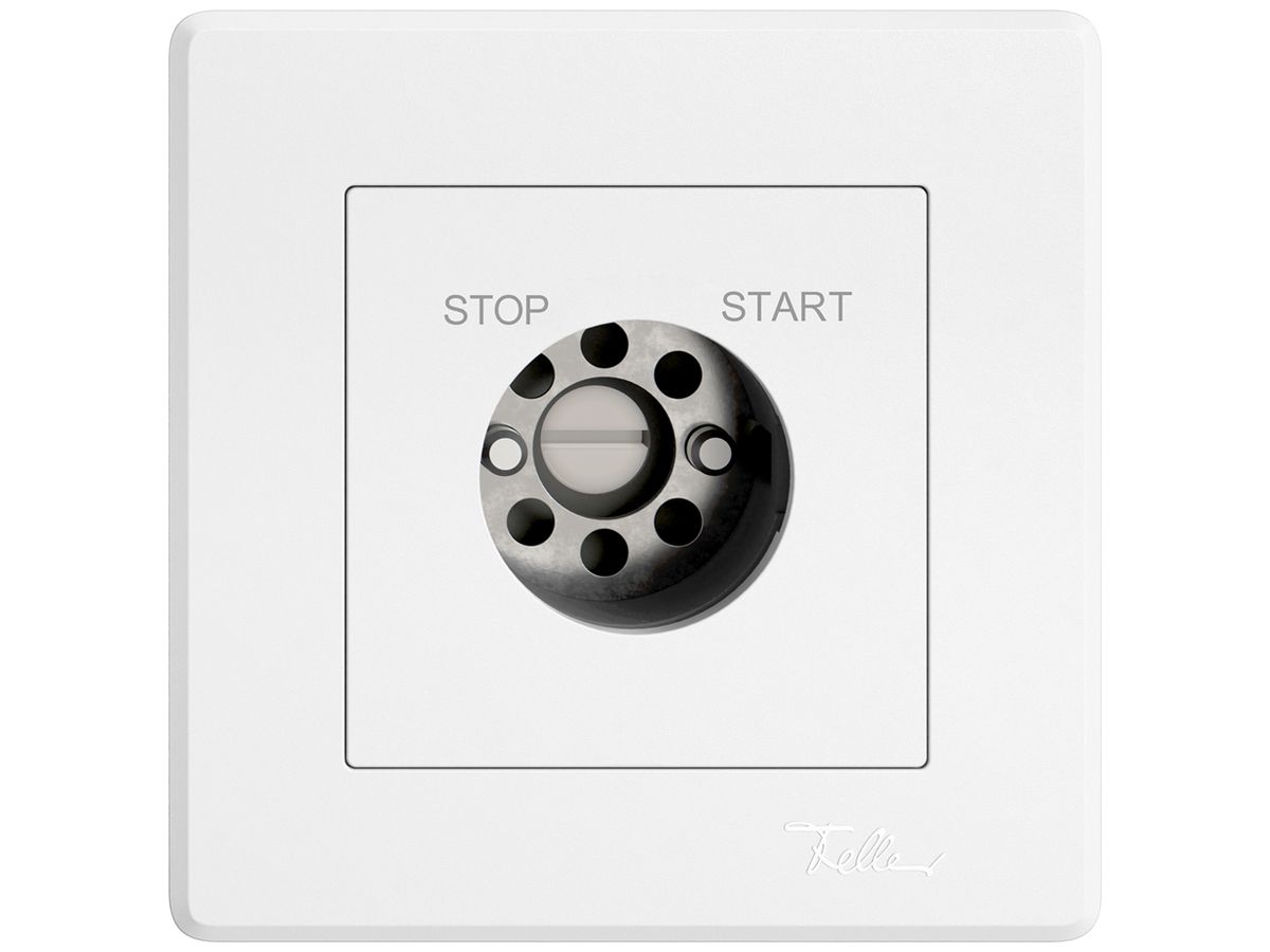 UP-Schlüsselschalter EDIZIO.liv für KABA 1007F 1P STOP-START T=57mm ws