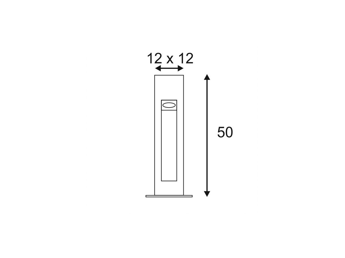 LED-Stehleuchte SLV ARROCK STONE 50, 6W 350lm 3000K IP44 grau