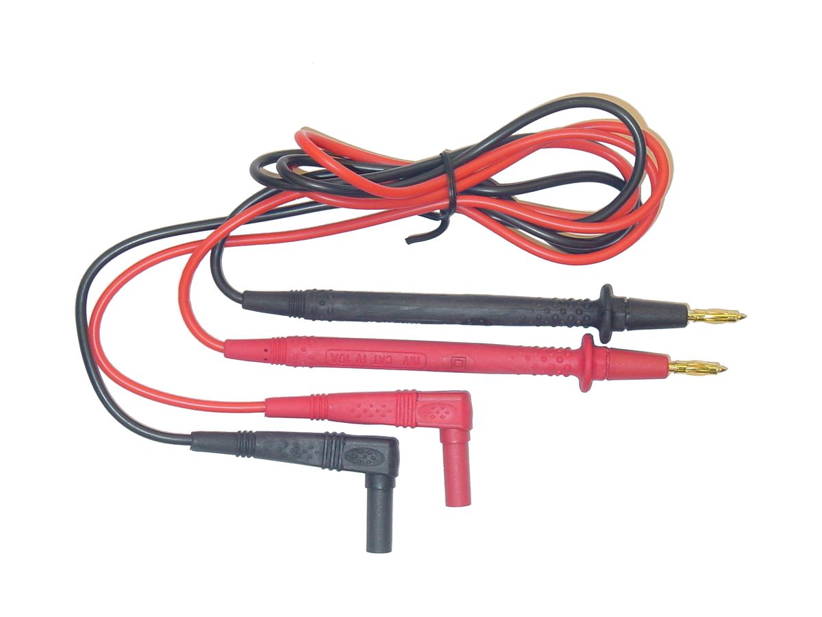 Sicherheitsmessleitungs-Set ELBRO SK2, Stecker Ø4mm, 2×100cm schwarz und rot