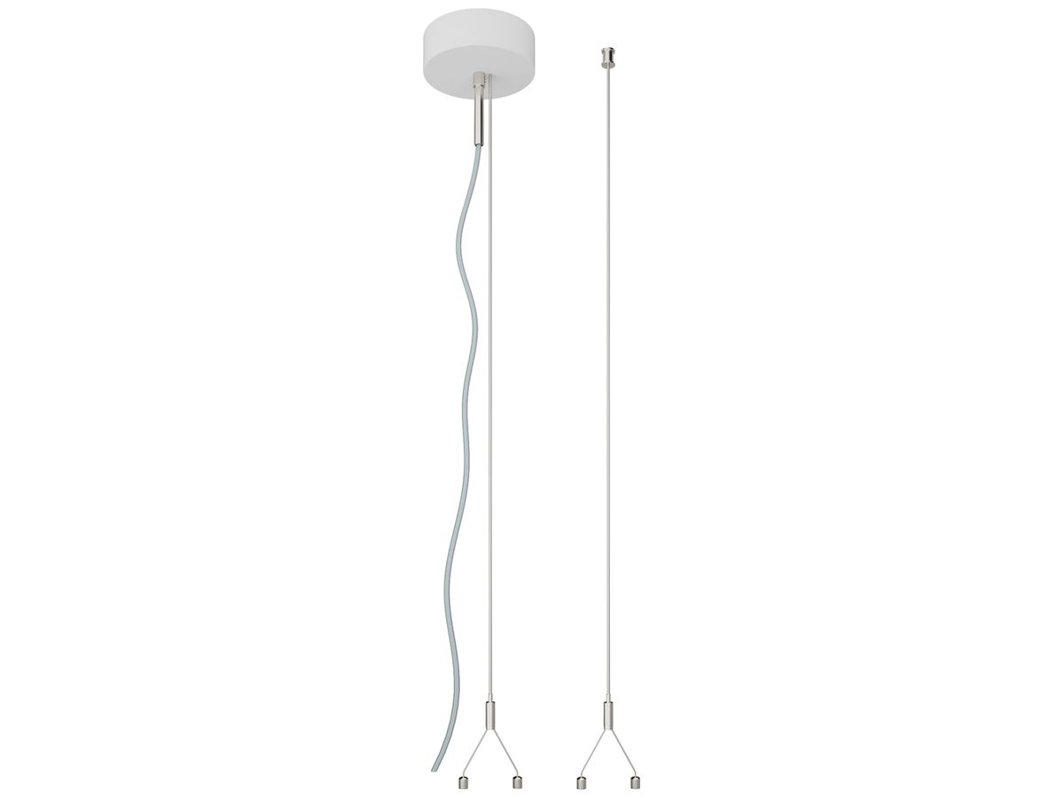 Seilabhängung-Set LEDVANCE LINEAR INDIVILED Stahl 1.5m Kabel 5-polig weiss