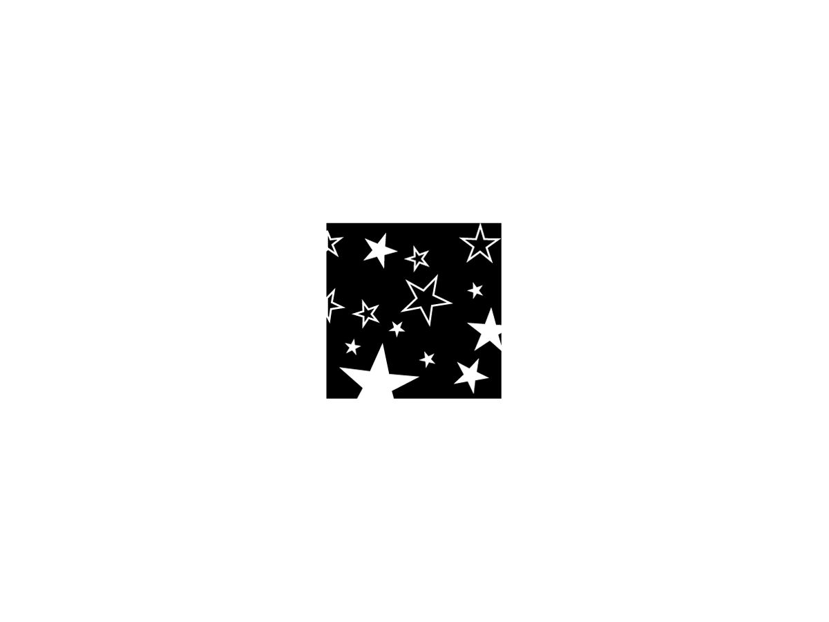 Folie neg.Symbol 'Sterne' EDIZIOdue schwarz 42×42 für Lampe LED