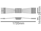 Durchverdrahtung LEDVANCE LINEAR INDIVILED 5×2.5mm² 1720mm Stecker/Buchse gelb