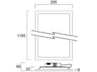 LED-Panelleuchte Sylvania START Panel 36W 4320lm 830…857 DALI 1195×295mm weiss