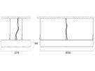 LED-Hallenstrahler Sylvania KubiXx AISLE 212W 37600lm 840 IP65 DALI 650×370