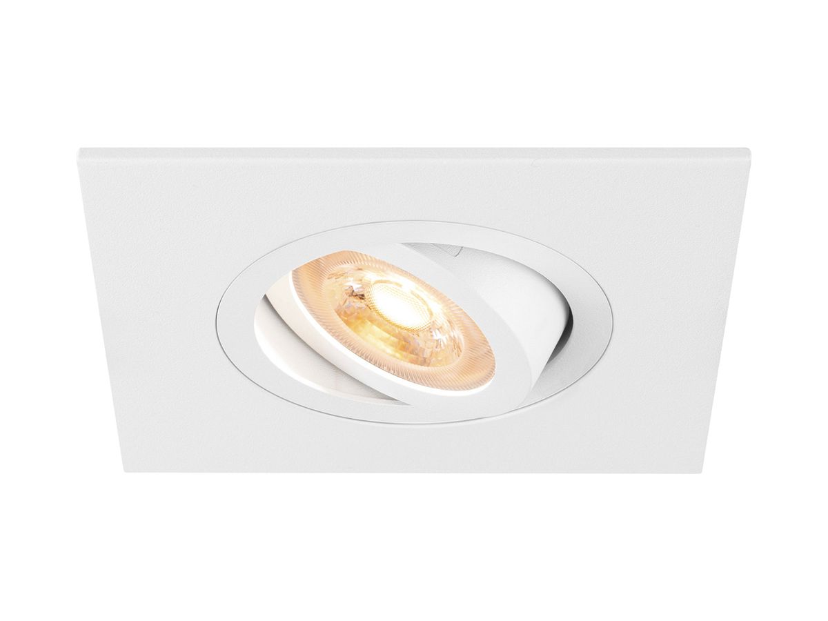 LED-Downlight SLV NEW TRIA 75 XL GU10 1×10W DIM 110×110mm weiss