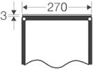 Verschlussplatte grau 270mm für Apparategehäuse Enystar