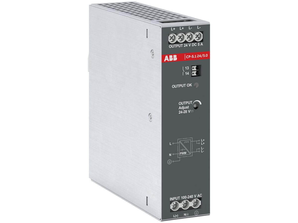 Schaltnetzteil ABB CP-S.1 24/5.0, IN:100…240V, OUT:24VDC/5A