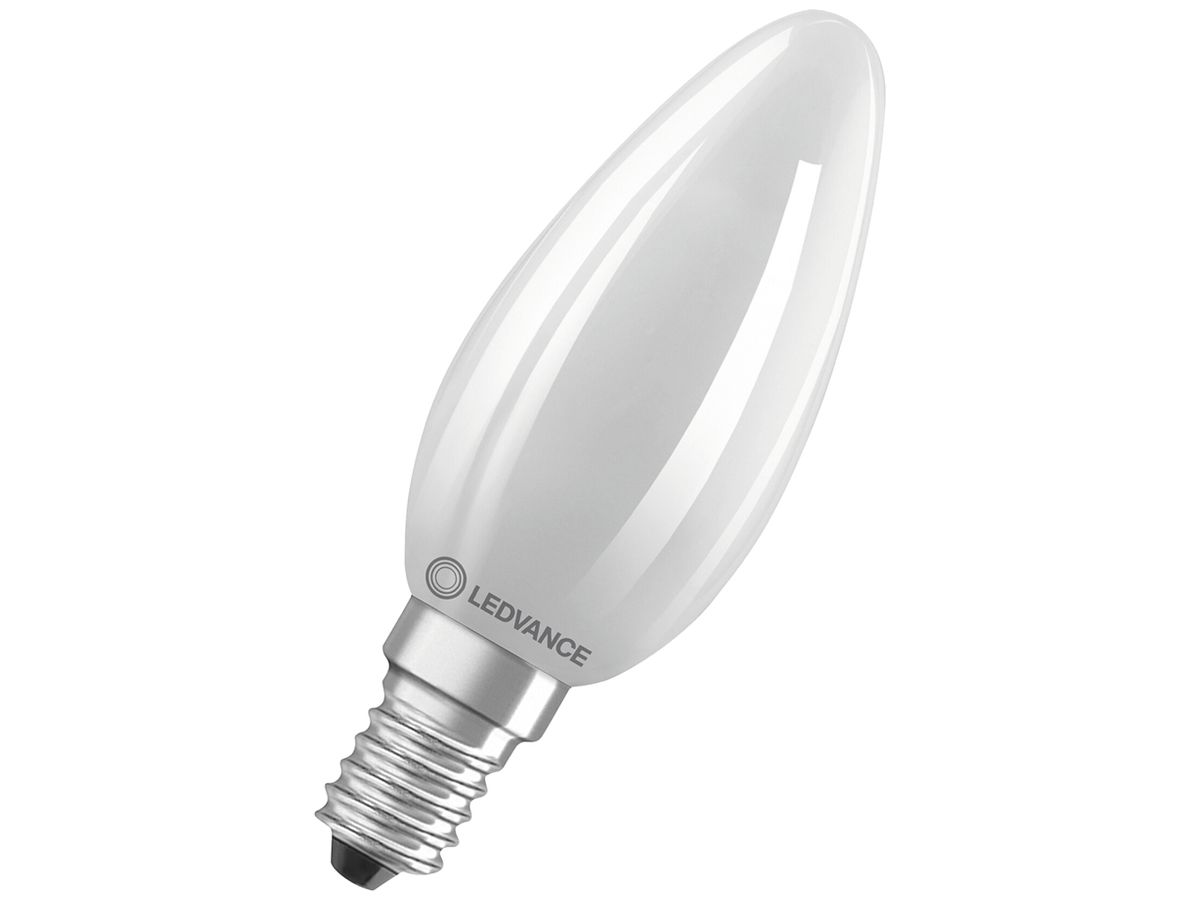 LED-Lampe LEDVANCE CLASSIC B E14 2.9W 470lm 2700K DIM Ø35×100mm B10.5 mattiert