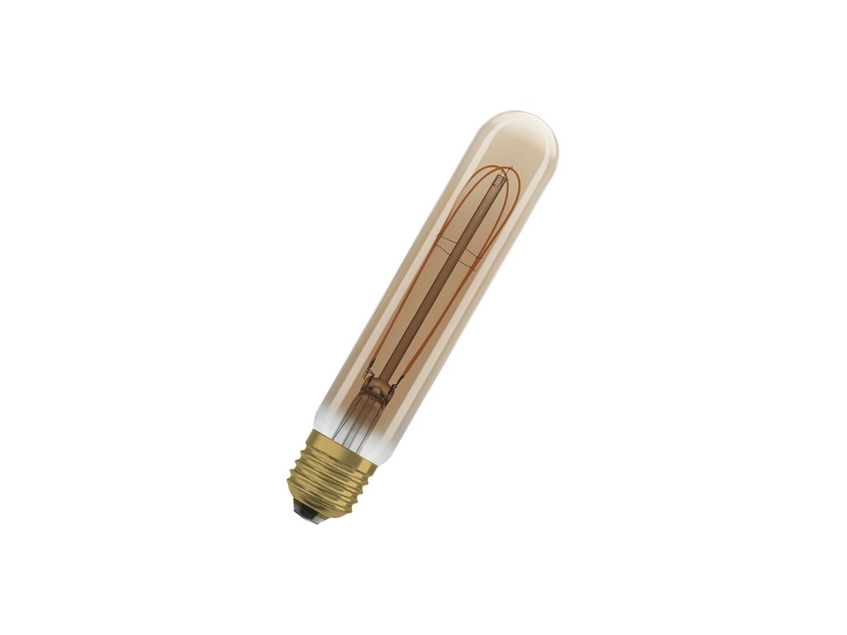 LED-Lampe LEDVANCE Vintage Tubular E27 4.8W 470lm 2200K Ø32×165mm klar amber